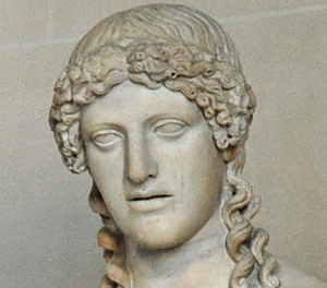 Apollo di Fidia. Particolare. Museo del Louvre, Parigi.