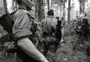 Esercitazione nella giungla della Guyana di un reparto dell'Esercito francese