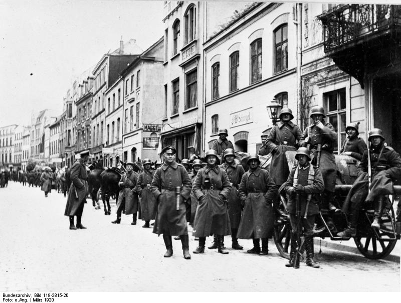Il Freikorps Roßbach. Uno dei Freikorps più celebri, fu impegnato nella Prussia occidentale e sul Baltico.