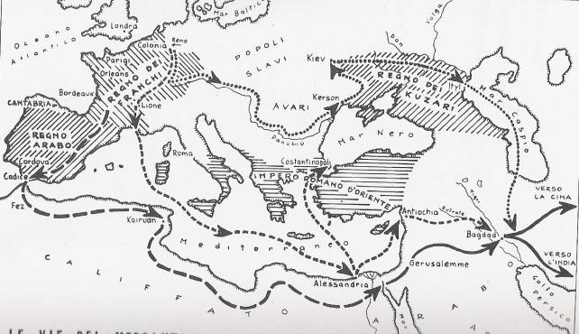 Mappa delle migrazioni degli slavi